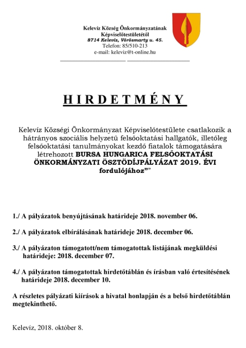 bursa hirdetmeny 2019 500px